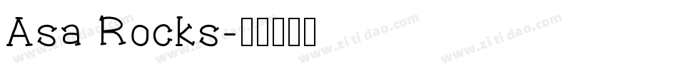Asa Rocks字体转换